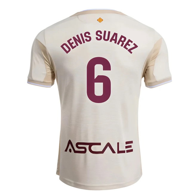 2025-2026 Villarreal Away Shirt (Denis Suarez 6)-SoccerKits Hub | Buy Soccer Jerseys Online