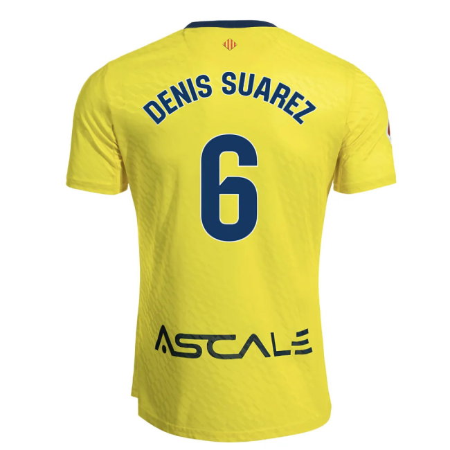 2025-2026 Villarreal Home Shirt (Denis Suarez 6)-SoccerKits Hub | Buy Soccer Jerseys Online