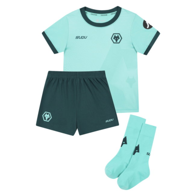2025-2026 Wolves Away Baby Kit (Munetsi 5)-SoccerKits Hub | Buy Soccer Jerseys Online