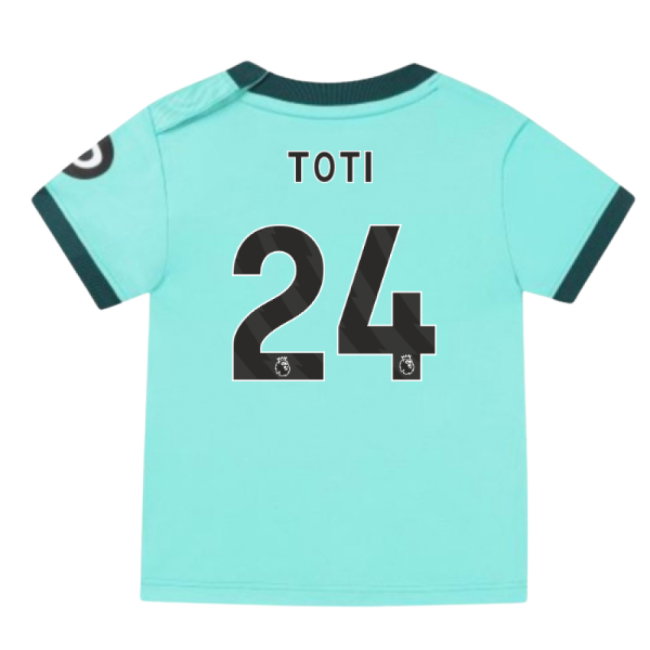 2025-2026 Wolves Away Baby Kit (Toti 24)-SoccerKits Hub | Buy Soccer Jerseys Online