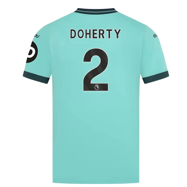 2025-2026 Wolves Away Shirt (Doherty 2)-SoccerKits Hub | Buy Soccer Jerseys Online