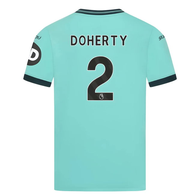 2025-2026 Wolves Away Shirt (Kids) (Doherty 2)-SoccerKits Hub | Buy Soccer Jerseys Online