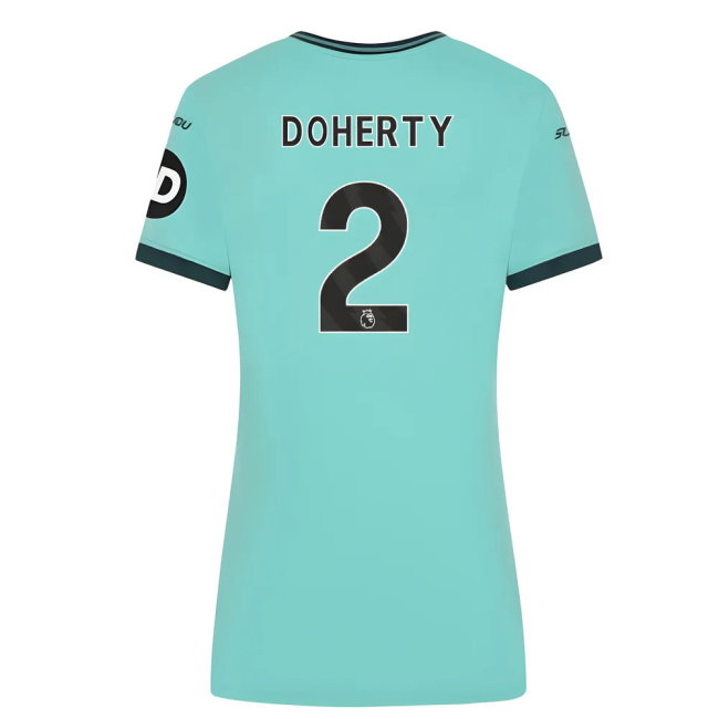 2025-2026 Wolves Away Shirt (Womens) (Doherty 2)-SoccerKits Hub | Buy Soccer Jerseys Online