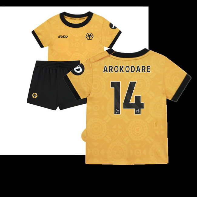 2025-2026 Wolves Home Baby Kit (Arokodare 14)-SoccerKits Hub | Buy Soccer Jerseys Online