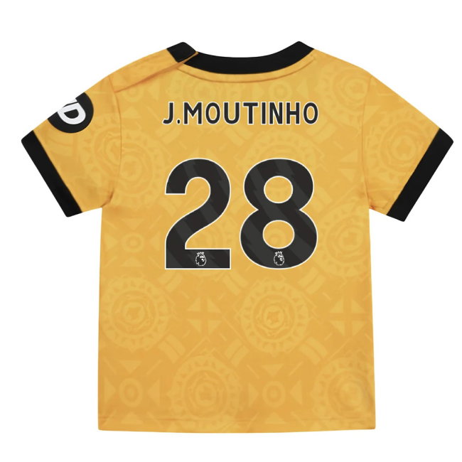 2025-2026 Wolves Home Baby Kit (J.Moutinho 28)-SoccerKits Hub | Buy Soccer Jerseys Online