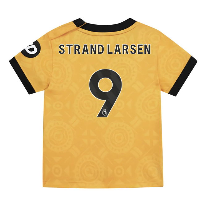2025-2026 Wolves Home Baby Kit (Strand Larsen 9)-SoccerKits Hub | Buy Soccer Jerseys Online