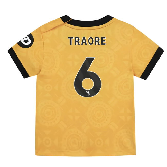 2025-2026 Wolves Home Baby Kit (Traore 6)-SoccerKits Hub | Buy Soccer Jerseys Online