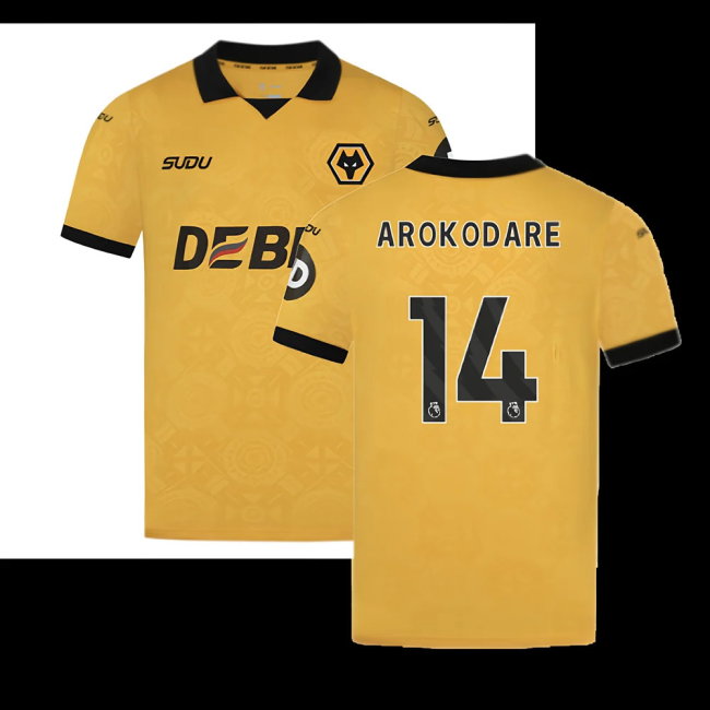 2025-2026 Wolves Home Shirt (Arokodare 14)-SoccerKits Hub | Buy Soccer Jerseys Online