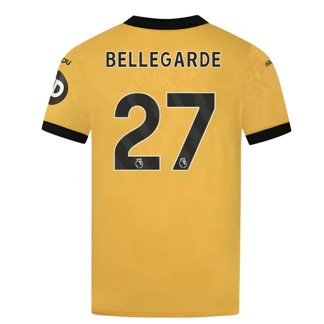2025-2026 Wolves Home Shirt (Bellegarde 27)-SoccerKits Hub | Buy Soccer Jerseys Online