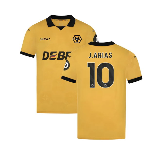2025-2026 Wolves Home Shirt (J.Arias 10)-SoccerKits Hub | Buy Soccer Jerseys Online