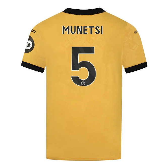 2025-2026 Wolves Home Shirt (Munetsi 5)-SoccerKits Hub | Buy Soccer Jerseys Online
