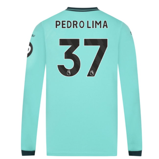 2025-2026 Wolves Long Sleeve Away Shirt (Pedro Lima 37)-SoccerKits Hub | Buy Soccer Jerseys Online