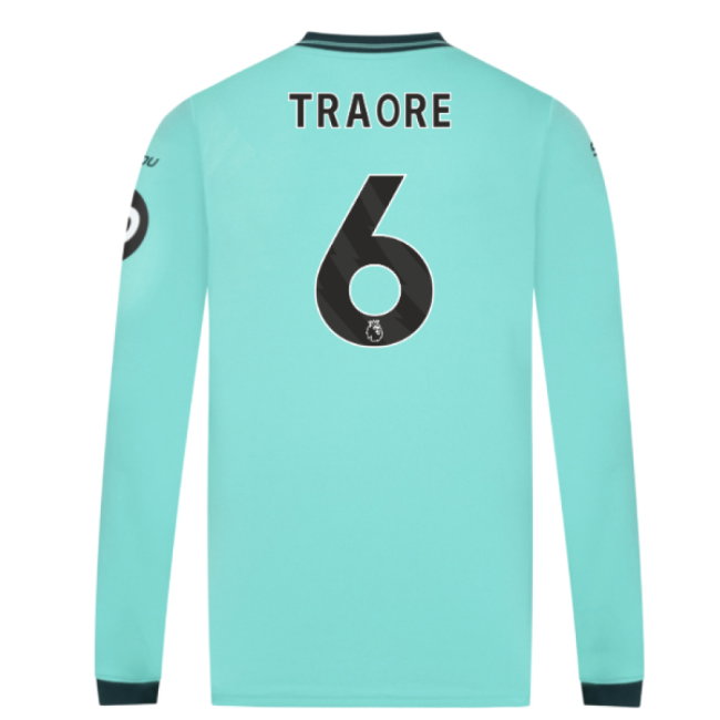2025-2026 Wolves Long Sleeve Away Shirt (Traore 6)-SoccerKits Hub | Buy Soccer Jerseys Online