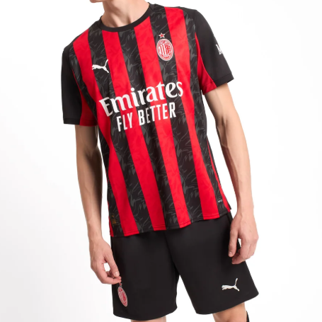 2025/26 AC Milan Home Jersey - Rabiot 12 | Shirt & Shorts Set