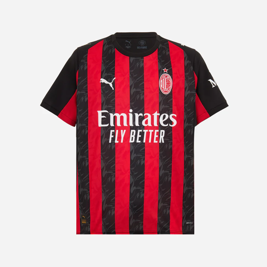 2025/26 AC Milan Home Jersey - Rabiot 12 | Shirt & Shorts Set