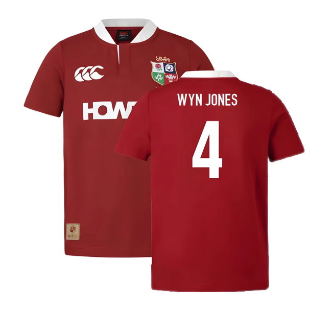 2025 British & Lions Classic SS Rugby Shirt (Wyn Jones 4)-SoccerKits Hub | Buy Soccer Jerseys Online