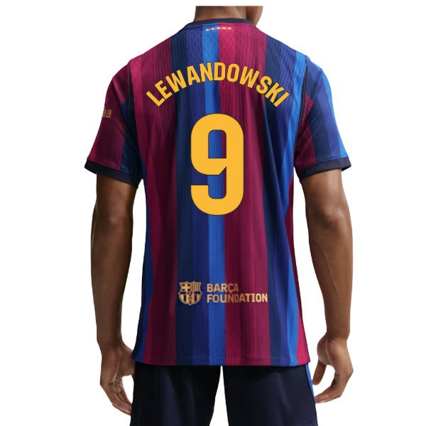 2026-2027 Barcelona Authentic Aero-Fit Match Home Shirt (Lewandowski 9)-SoccerKits Hub | Buy Soccer Jerseys Online