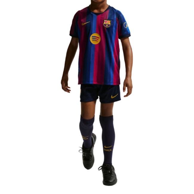 2026-2027 Barcelona Home Little Kids Mini Kit (Raphinha 11)-SoccerKits Hub | Buy Soccer Jerseys Online