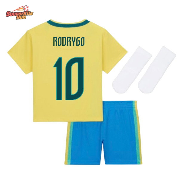 2026-2027 Brazil Home Baby Kit (Rodrygo 10)-SoccerKits Hub | Buy Soccer Jerseys Online