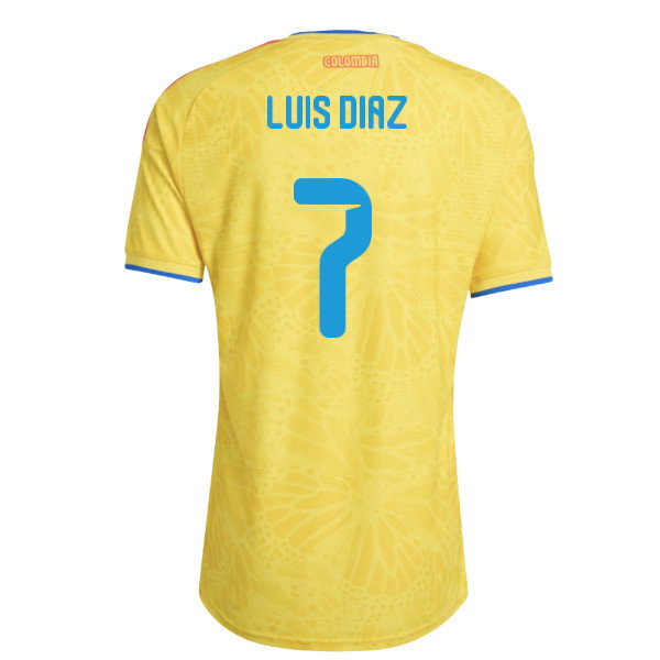2026-2027 Colombia Authentic Home Shirt (Luis Diaz 7)-SoccerKits Hub | Buy Soccer Jerseys Online