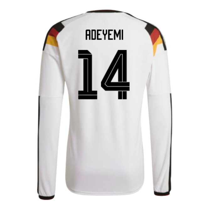 2026-2027 Germany Authentic Long Sleeve Home Shirt (Adeyemi 14)-SoccerKits Hub | Buy Soccer Jerseys Online