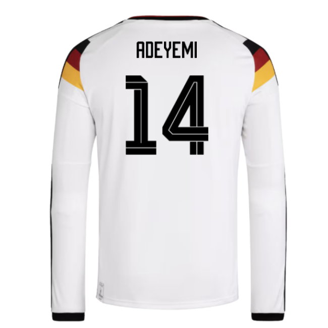 2026-2027 Germany Long Sleeve Home Shirt (Adeyemi 14)-SoccerKits Hub | Buy Soccer Jerseys Online