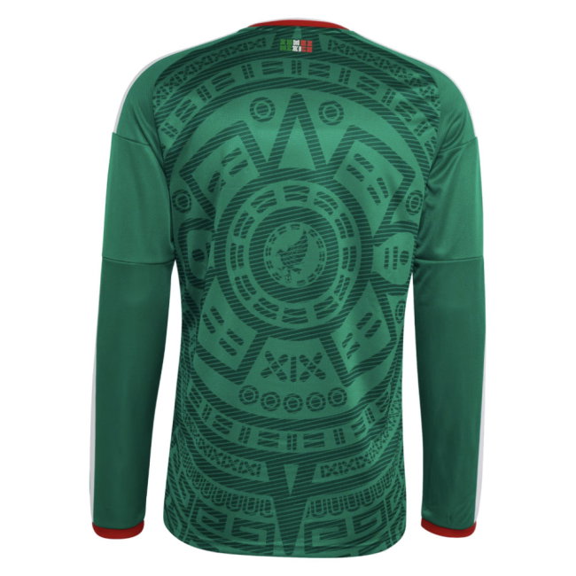 2026-2027 Mexico Long Sleeve Home Shirt (Chicharito 14)-SoccerKits Hub | Buy Soccer Jerseys Online