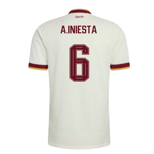 2026-2027 Spain Authentic Away Shirt (A.Iniesta 6)-SoccerKits Hub | Buy Soccer Jerseys Online