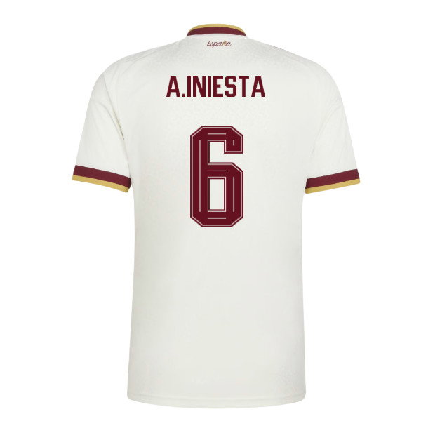 2026-2027 Spain Away Shirt (A.Iniesta 6)-SoccerKits Hub | Buy Soccer Jerseys Online