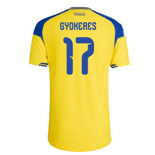 2026-2027 Sweden Authentic Home Shirt (Gyokeres 17)-SoccerKits Hub | Buy Soccer Jerseys Online