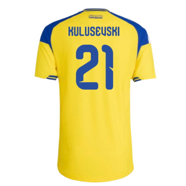 2026-2027 Sweden Authentic Home Shirt (Kulusevski 21)-SoccerKits Hub | Buy Soccer Jerseys Online