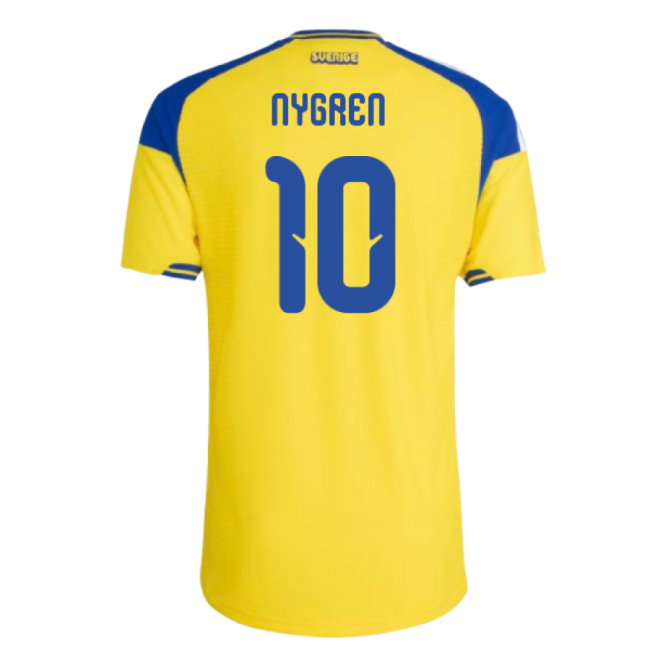 2026-2027 Sweden Authentic Home Shirt (Nygren 10)-SoccerKits Hub | Buy Soccer Jerseys Online