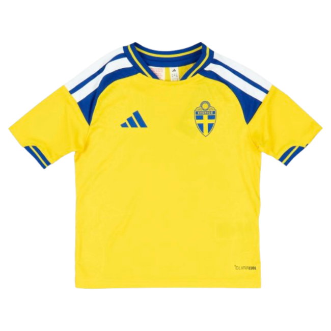 2026-2027 Sweden Home Mini Kit (Bergvall 7)-SoccerKits Hub | Buy Soccer Jerseys Online