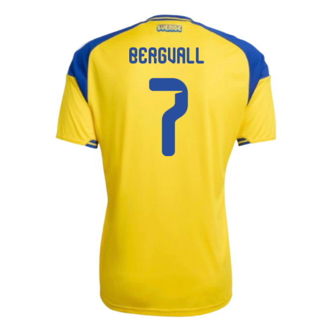 2026-2027 Sweden Home Shirt (Bergvall 7)-SoccerKits Hub | Buy Soccer Jerseys Online
