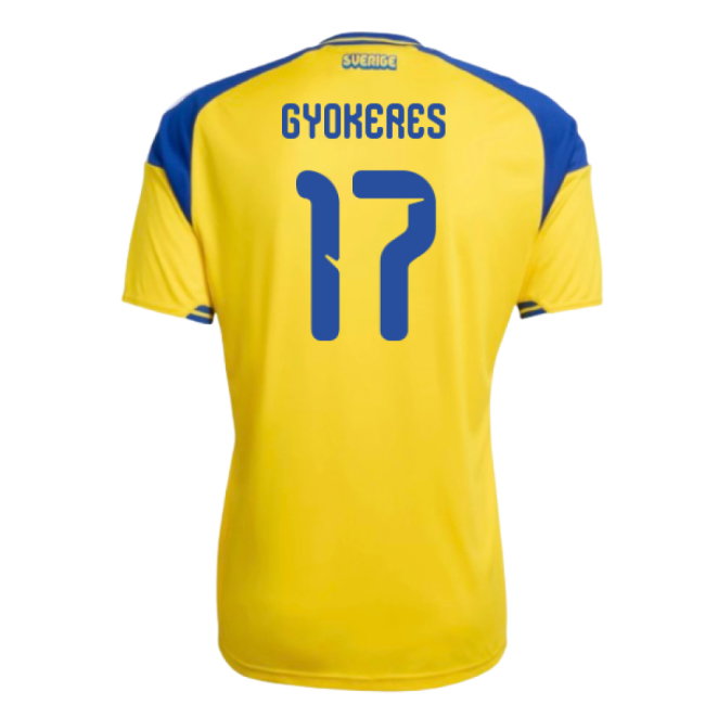 2026-2027 Sweden Home Shirt (Gyokeres 17)-SoccerKits Hub | Buy Soccer Jerseys Online