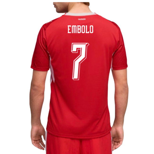 2026-2027 Switzerland Home Shirt (Embolo 7)-SoccerKits Hub | Buy Soccer Jerseys Online
