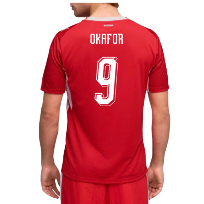 2026-2027 Switzerland Home Shirt (Okafor 9)-SoccerKits Hub | Buy Soccer Jerseys Online