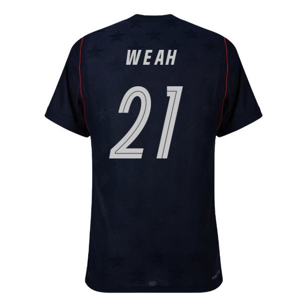 2026-2027 USA USMNT Match Away Authentic Shirt (Weah 21)-SoccerKits Hub | Buy Soccer Jerseys Online