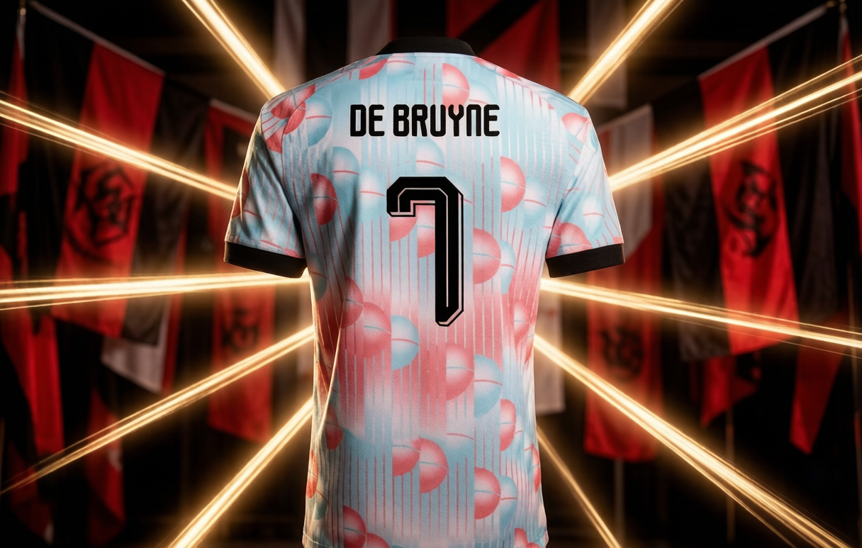 Belgium De Bruyne 7 farewell tribute jersey