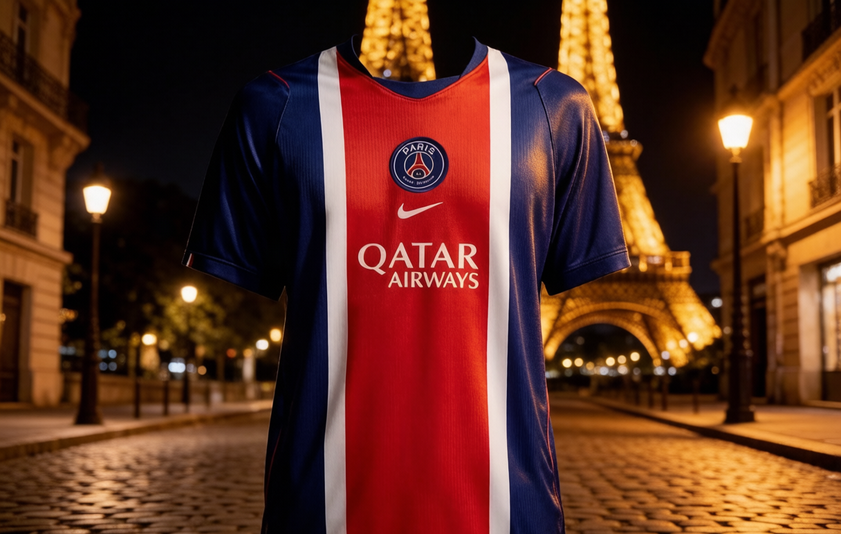 PSG 2026-27 Hechter stripe home shirt