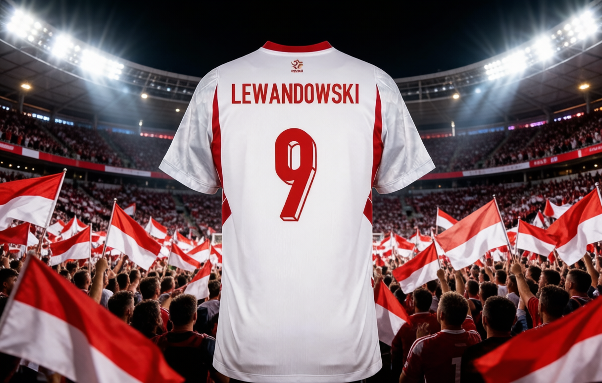 Poland #9 Lewandowski national team jersey
