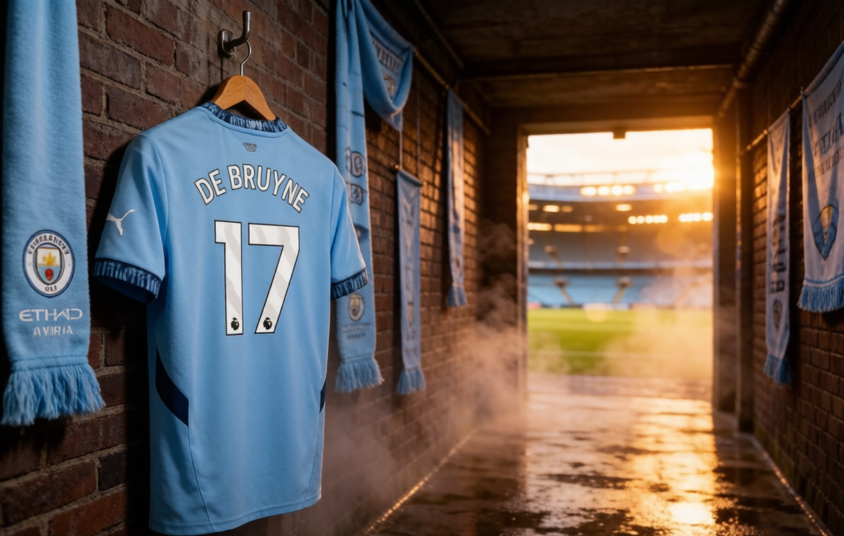 Manchester City #17 De Bruyne farewell jersey