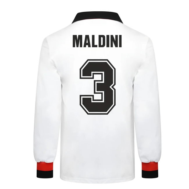 AC Milan 1963 European Cup Final Retro Football Shirt (MALDINI 3)-SoccerKits Hub | Buy Soccer Jerseys Online