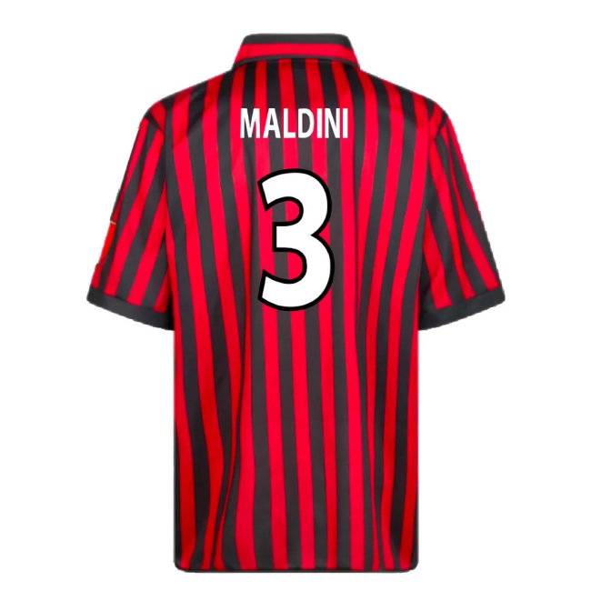 AC Milan 2000 Centenary Retro Football Shirt (Maldini 3)-SoccerKits Hub | Buy Soccer Jerseys Online