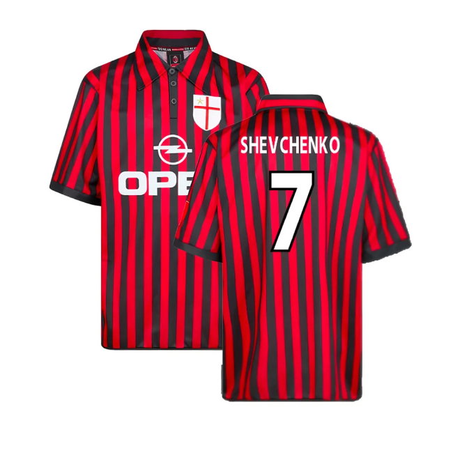 AC Milan 2000 Centenary Retro Football Shirt (Shevchenko 7)-SoccerKits Hub | Buy Soccer Jerseys Online