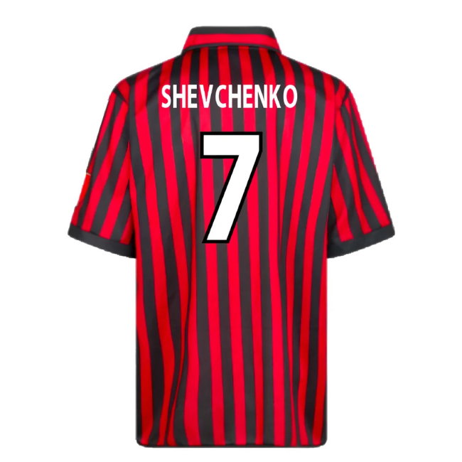 AC Milan 2000 Centenary Retro Football Shirt (Shevchenko 7)-SoccerKits Hub | Buy Soccer Jerseys Online