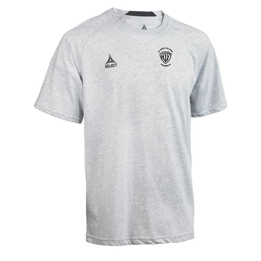 Albertslund IF Bomulds T-Shirt - Grey - Men's-SoccerKits Hub | Buy Soccer Jerseys Online