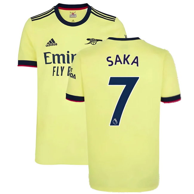 Arsenal 2021-2022 Away Shirt (SAKA 7)-SoccerKits Hub | Buy Soccer Jerseys Online