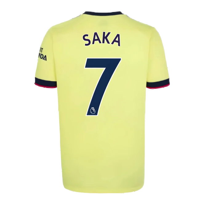Arsenal 2021-2022 Away Shirt (SAKA 7)-SoccerKits Hub | Buy Soccer Jerseys Online