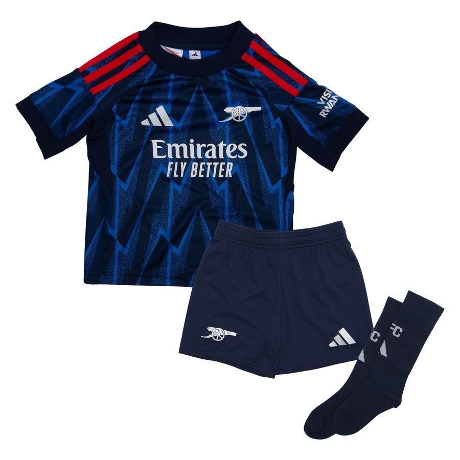 Arsenal Away Shirt 2025/26 Mini-Kit Kids-SoccerKits Hub | Buy Soccer Jerseys Online